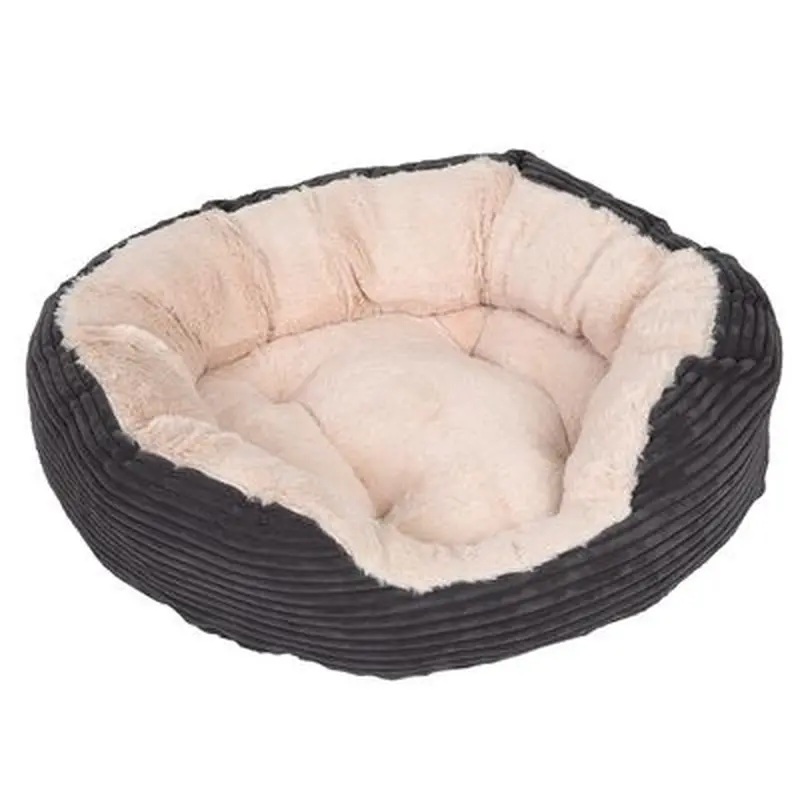 Cosy Cord cuddly bed - 81 x 63 x 18 cm (L x W x H)