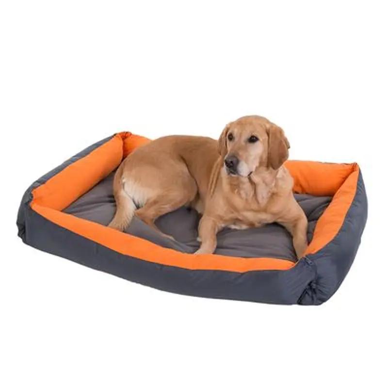Variable dog bed, orange - L: 110 x 80 cm (L x W)
