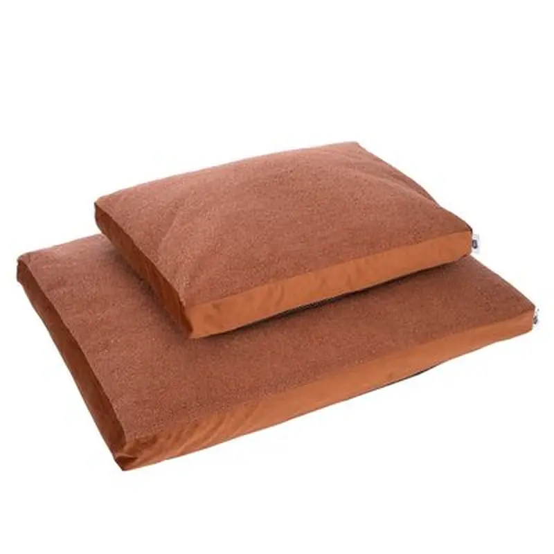 TIAKI Teddy Dog Mattress - Copper - Size L: 100 x 70 x 10 cm (L x W x H)
