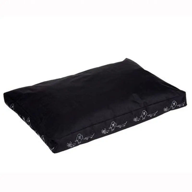 Silhouettes Black Dog Cushion - Black: 90 x 60 x 8 cm (L x W x H)
