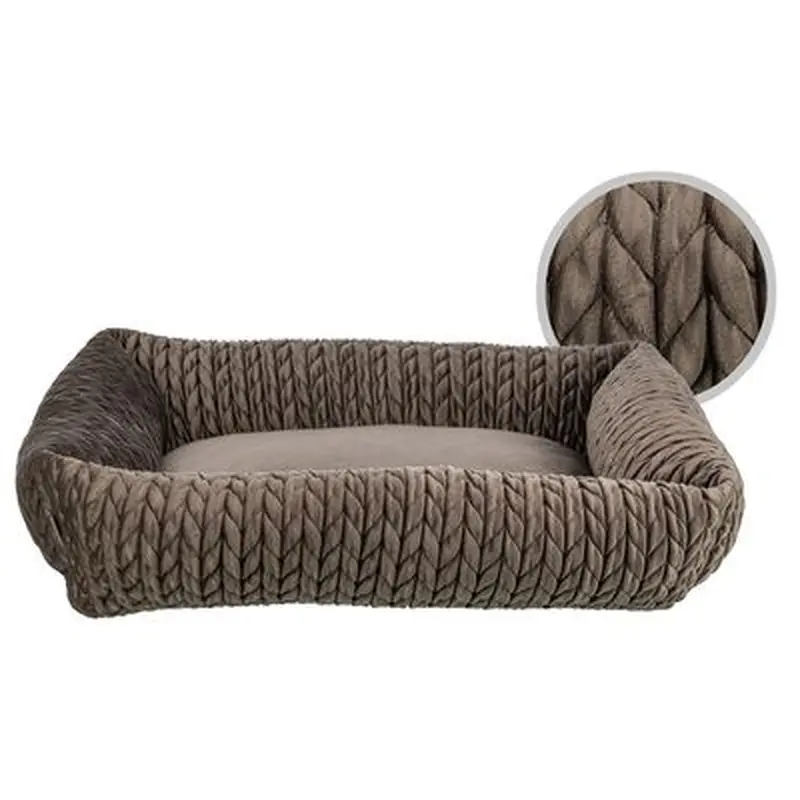 Trixie Bed Livia Square - Brown - 80 x 60cm (L x W)