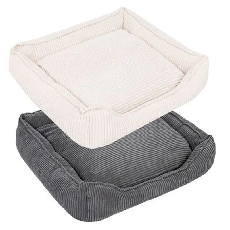 Modern Living Dog Bed Helena - L 85 x W 80 x H 22 cm, beige