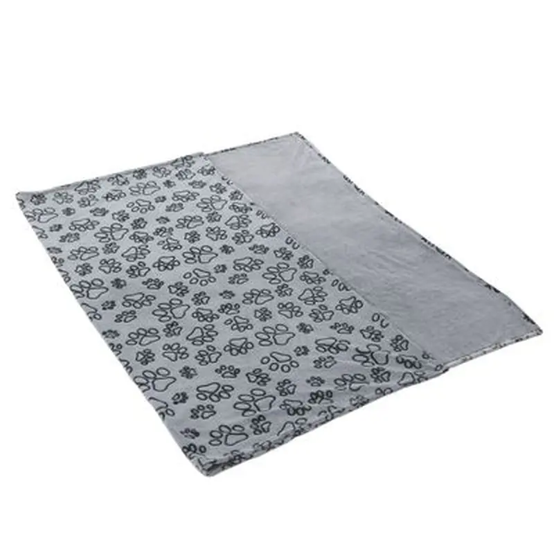 Smartpet microfibre blanket Pawzzz - 200 x 150cm (L x W) (Light Grey/Black)