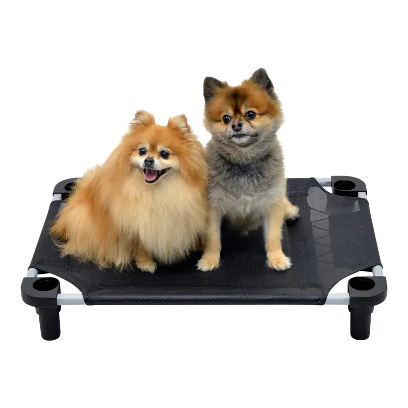 4Legs4Pets Solid Color Premium Weave Dog Cot - Black