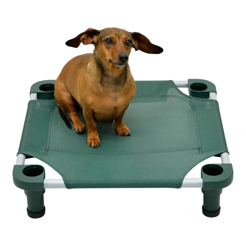 4Legs4Pets Solid Color Premium Weave Dog Cot - Hunter Green