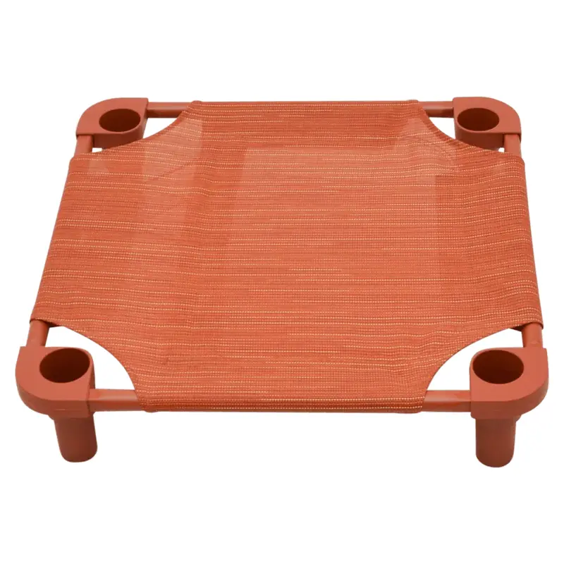 4Legs4Pets Tweed Premium Weave Dog Cot - Clay/Rust