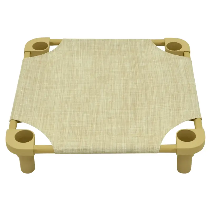 4Legs4Pets Tweed Premium Weave Dog Cot - Cork/Tan