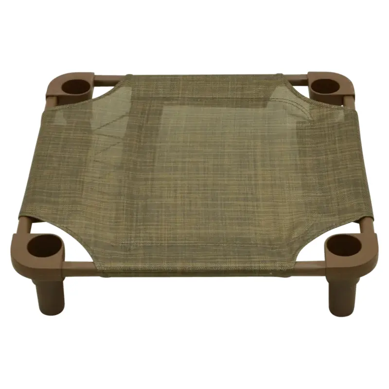 4Legs4Pets Tweed Premium Weave Dog Cot - Tree Bark/Brown