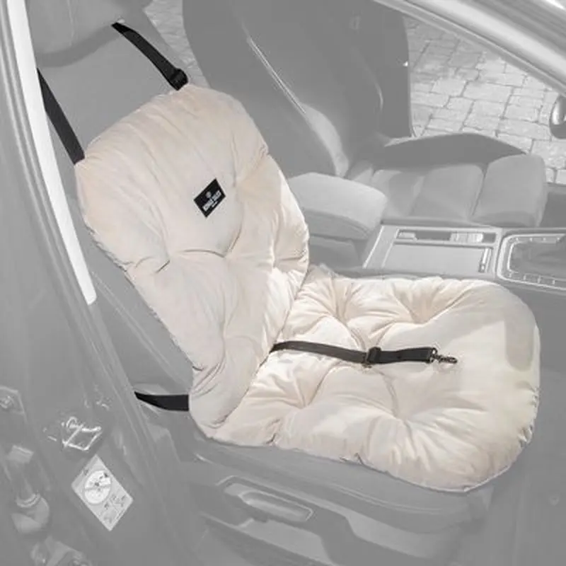 Nomad Tales Blush Car Seat for Dogs - Beige - 43 x 51 x 51 cm (L x W x H)