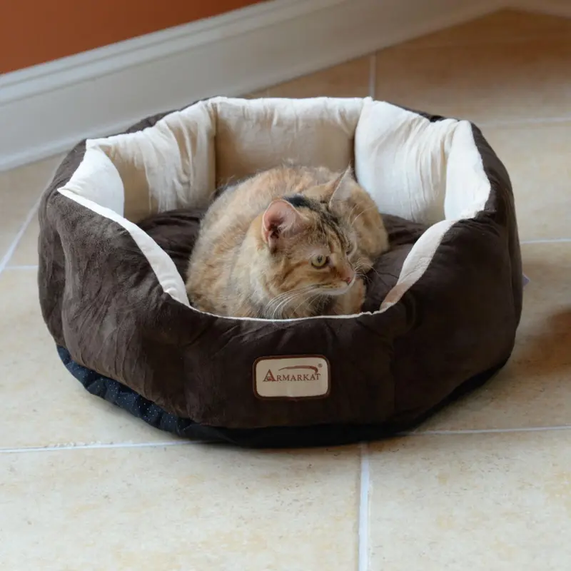 Armarkat Cozy Pet Bed - Mocha/Beige