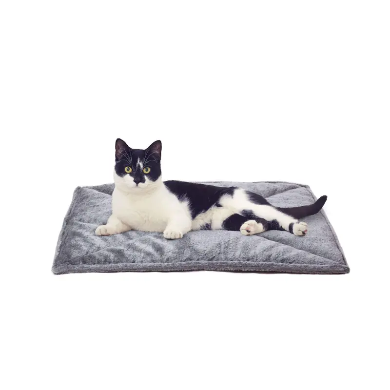 FurHaven ThermaNAP Faux Fur Self-Warming Pet Mat - Gray