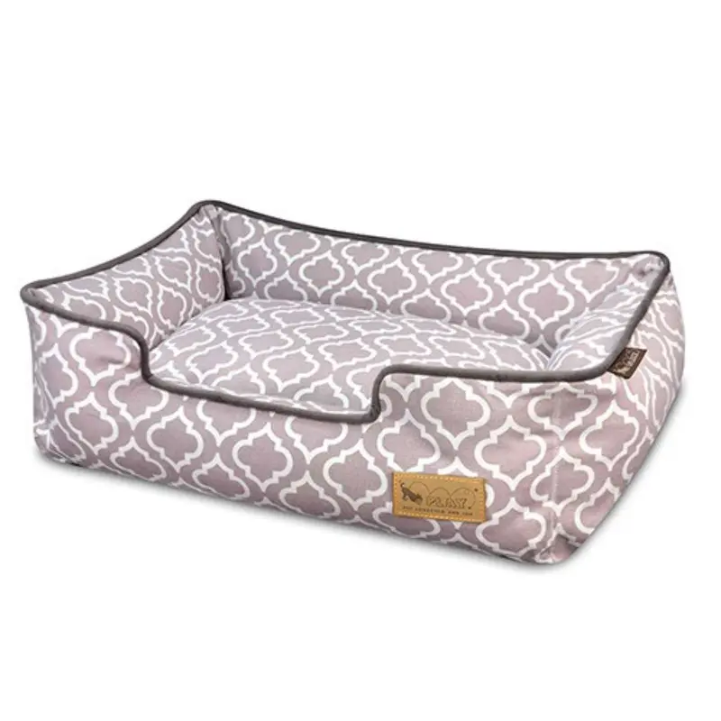 P.L.A.Y. Moroccan Lounge Dog Bed - Ash Gray