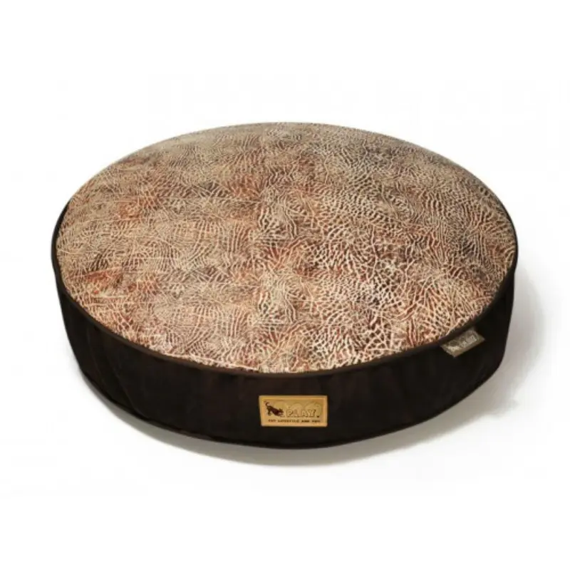 P.L.A.Y. Savannah Round Dog Bed - Brown