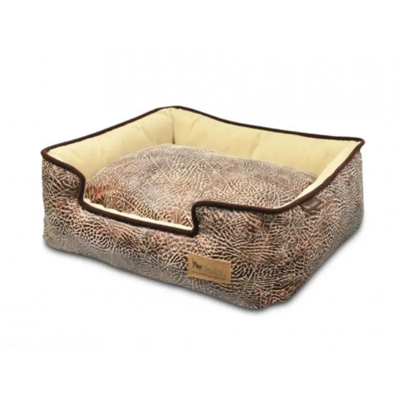 P.L.A.Y. Savannah Lounge Dog Bed - Sepia and Espresso