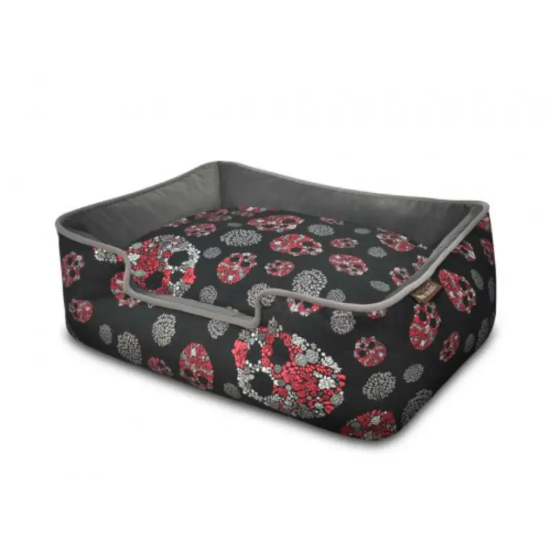 P.L.A.Y. Skulls and Roses Lounge Dog Bed