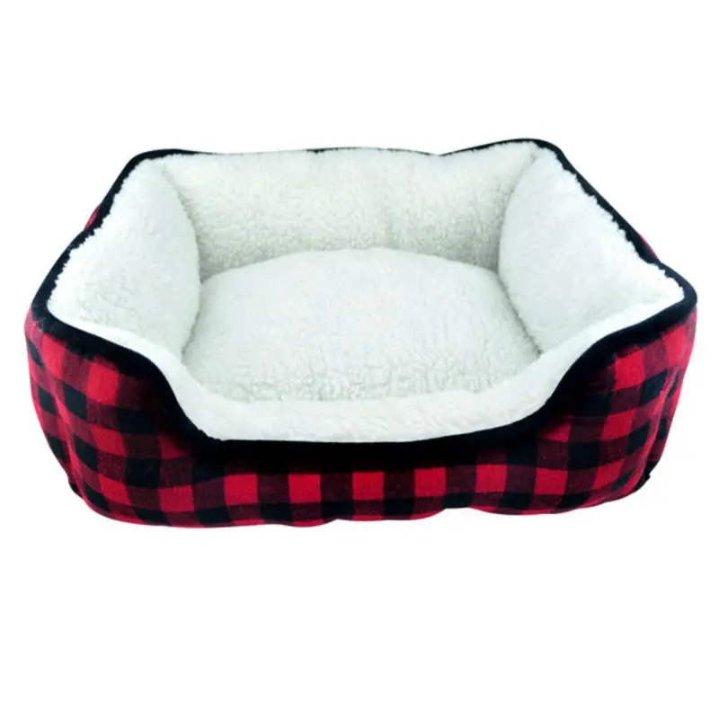 Slumber Pet Cuddler Dog Bed - Buffalo Red Plaid