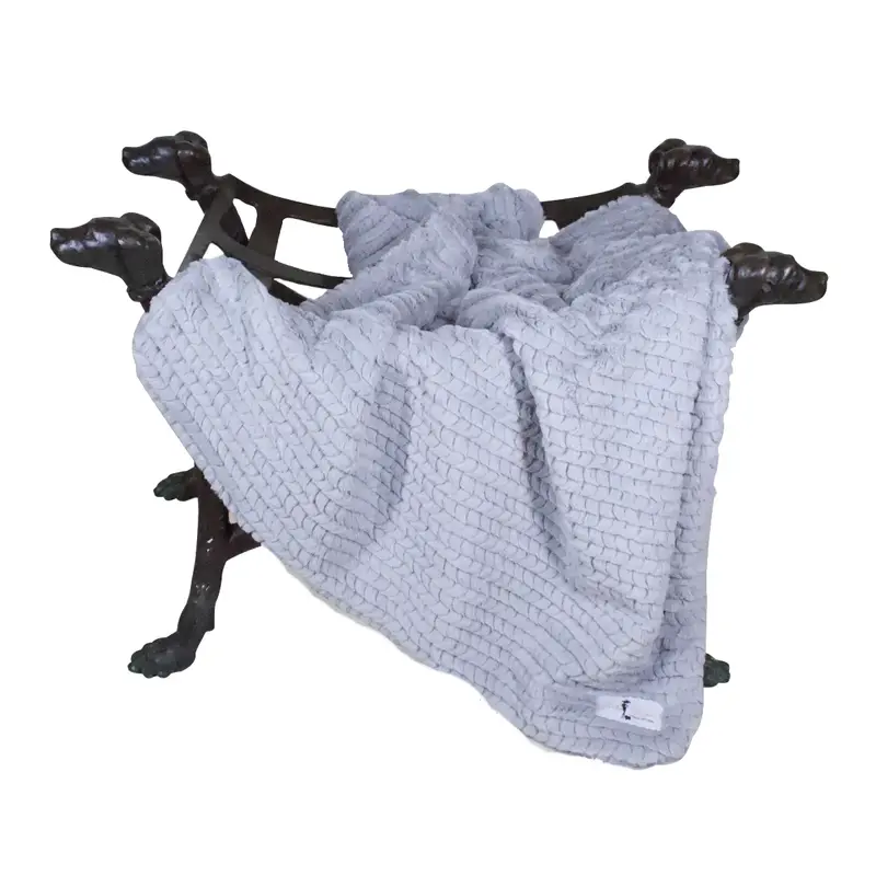 Hello Doggie Paris Dog Blanket - Sterling