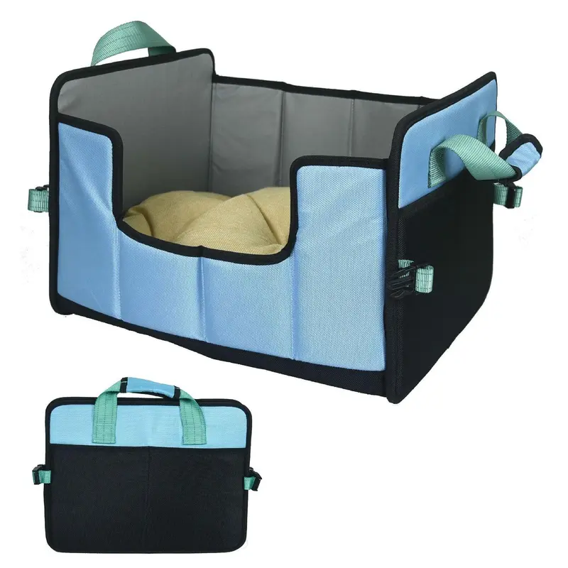 Pet Life Travel-Nest Folding Cat and Dog Bed - Blue