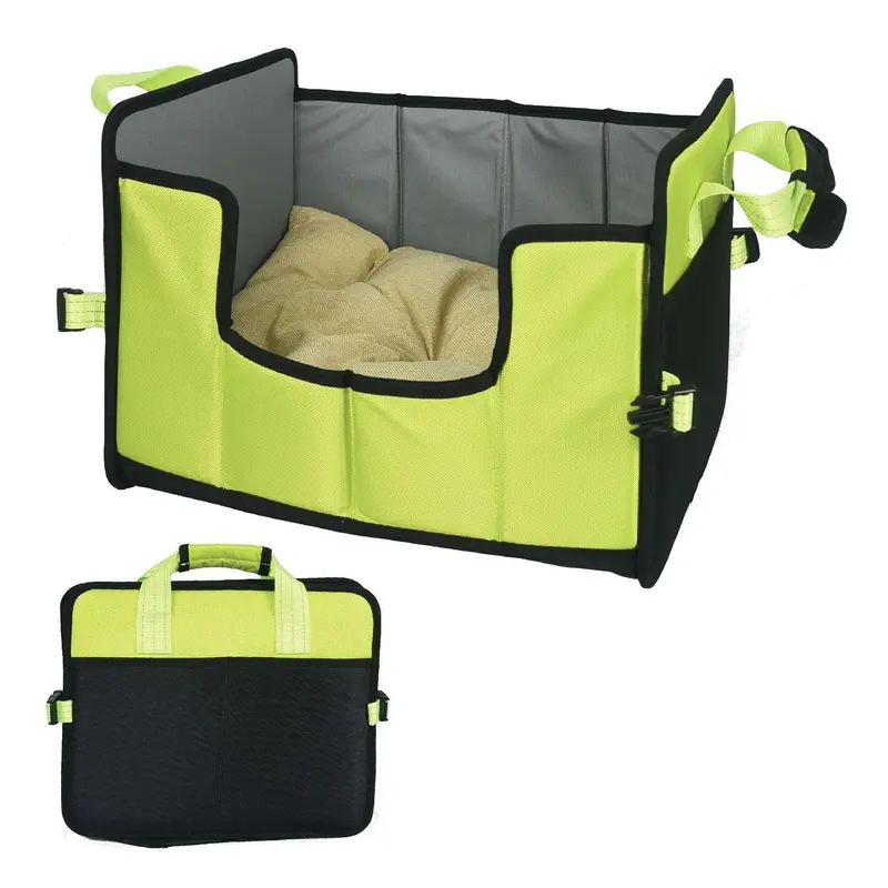 Pet Life Travel-Nest Folding Cat and Dog Bed - Green