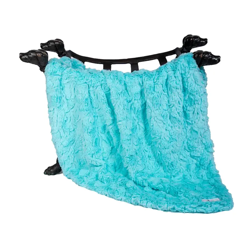 Hello Doggie Cuddle Pet Blanket - Aquamarine