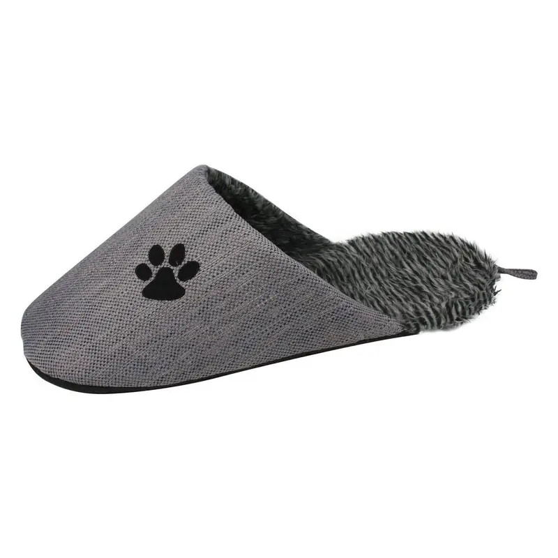 Pet Life Slip-On Polar Fleece Slipper Pet Dog Bed - Gray