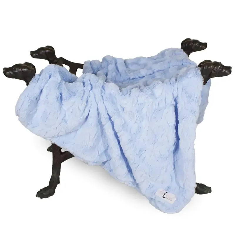Hello Doggie Bella Dog Blanket - Baby Blue