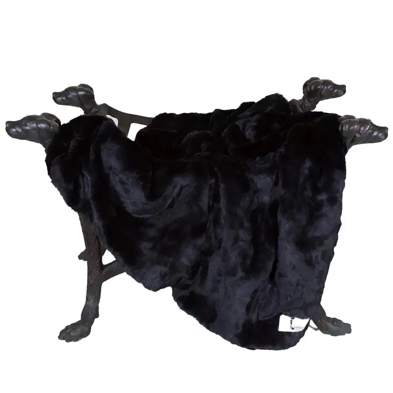 Hello Doggie Bella Dog Blanket - Black