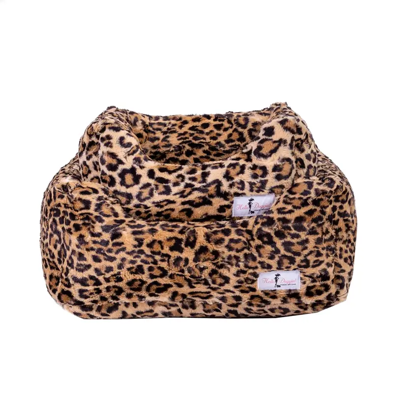 Hello Doggie Cashmere Dog Bed - Leopard