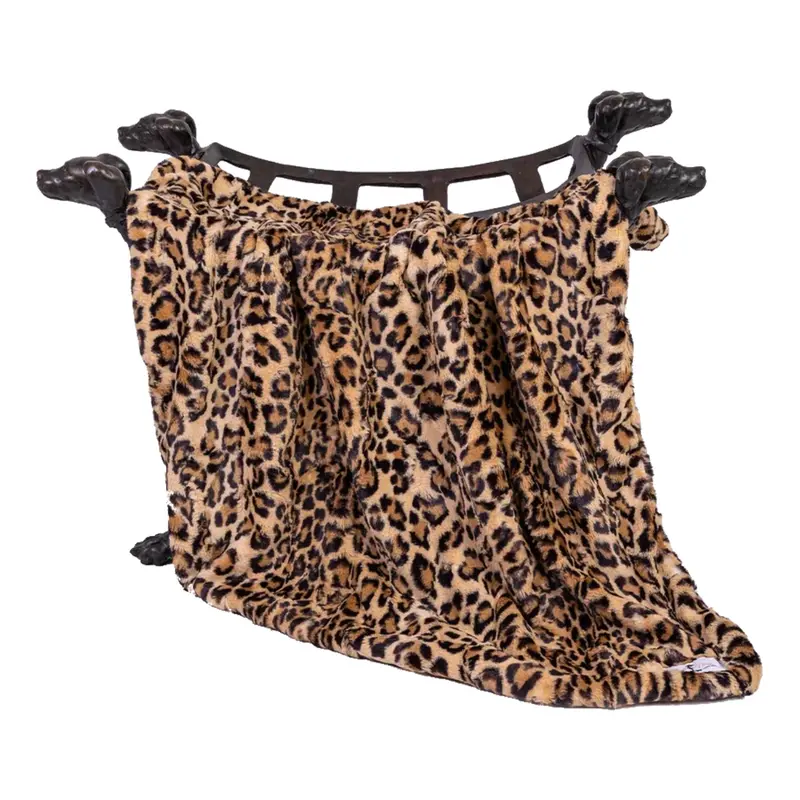 Hello Doggie Cashmere Dog Blanket - Leopard