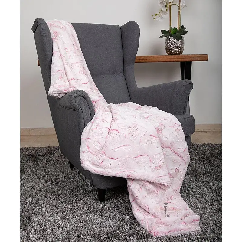 Hello Doggie Whisper Dog Blanket - Fuchsia