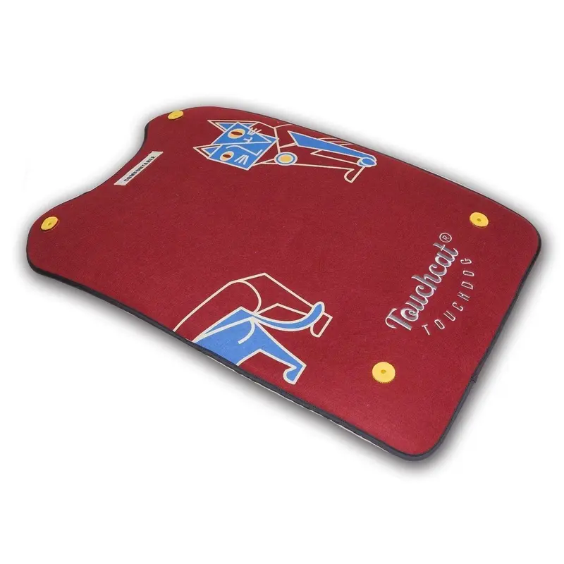 Pet Life Touchcat Lamaste Travel Reversible Rubberized Dog and Cat Yoga Mat - Red