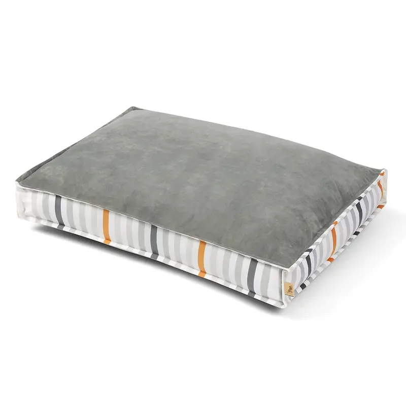 P.L.A.Y. Seaside Rectangular Boxy Dog Bed - Oyster Gray