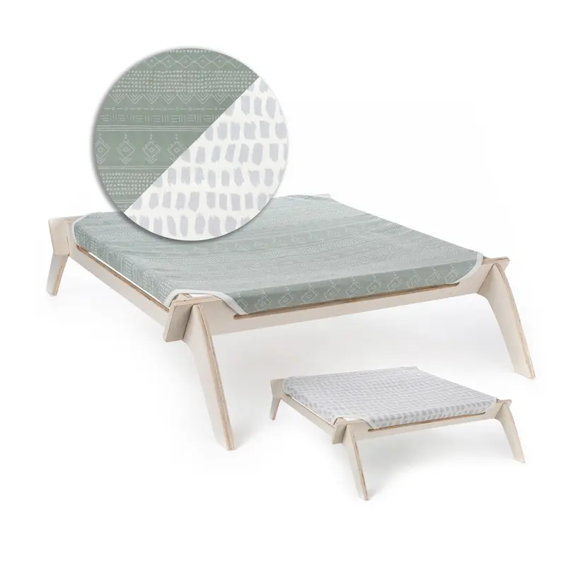 Primetime Petz Reversible Designer Pet Lounge - Sage Mudcloth