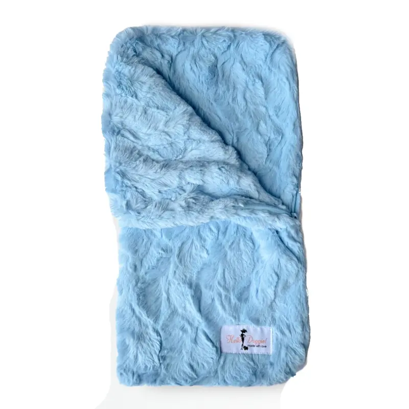 Hello Doggie Bella Snuggle Pup Sleeping Bag Dog Bed - Baby Blue
