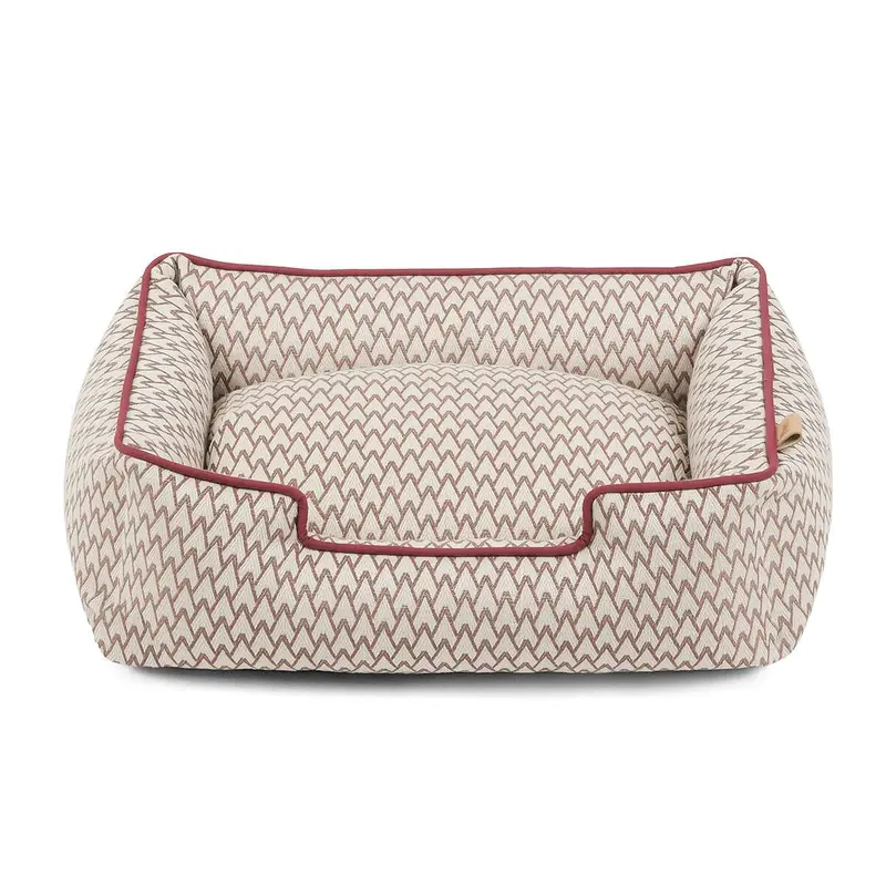 P.L.A.Y. Vineyard Lounge Dog Bed - Cabernet Red