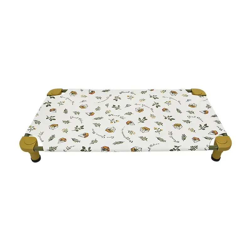 4Legs4Pets Seasonal Premium Weave Dog Cot - Plant Love