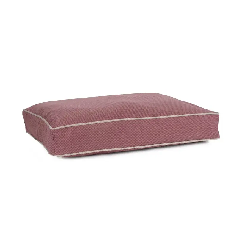 Carolina Pet GreenDog Checkered Wave Napper Dog Bed - Wavy Red