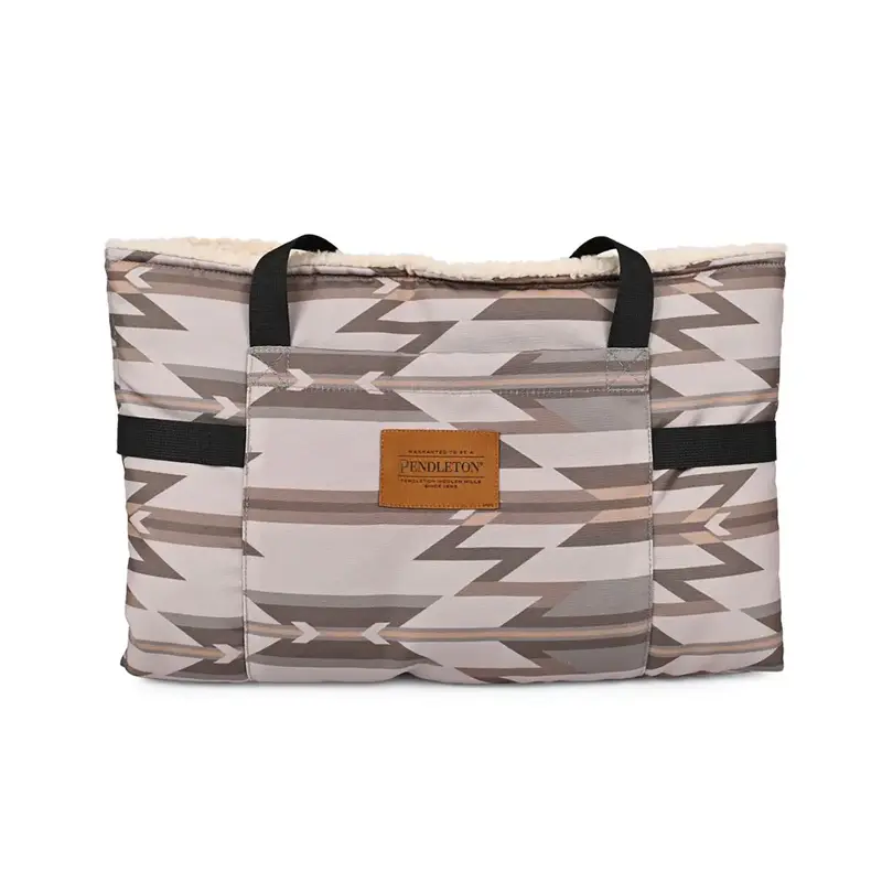 Carolina Pet Pendleton Travel Dog Bed Tote - Wyeth Tan