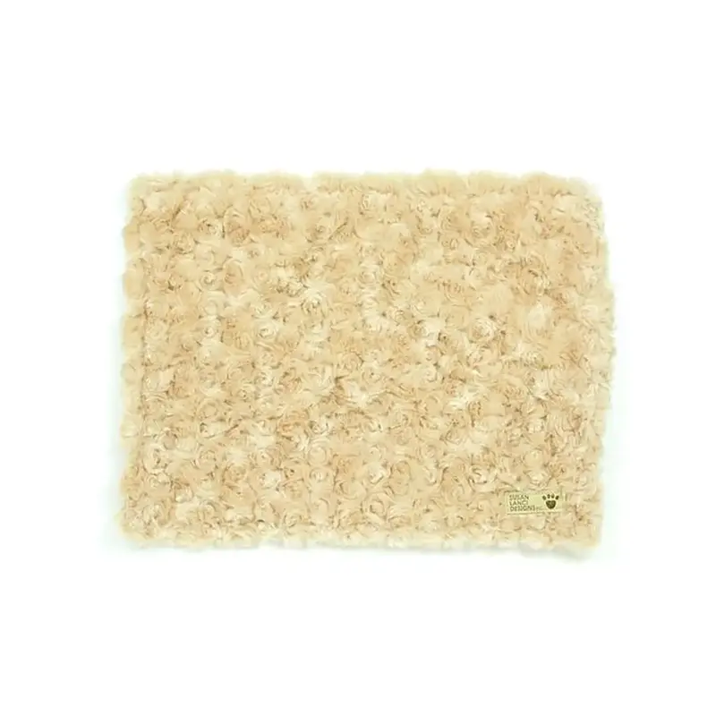 Susan Lanci Curly Sue Carrier Dog Blanket - Camel