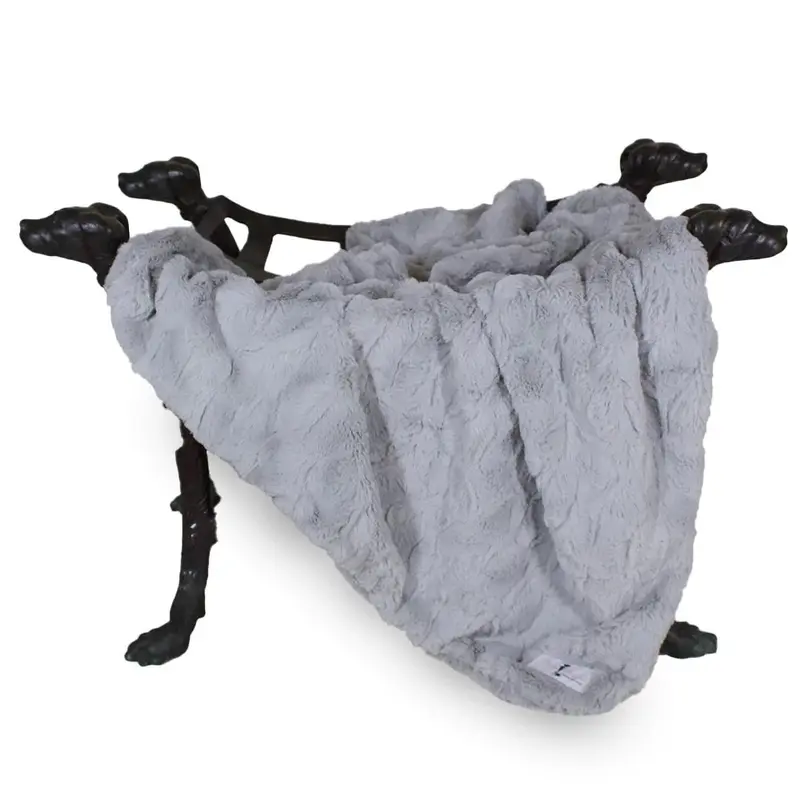 Hello Doggie Bella Dog Blanket - Silver