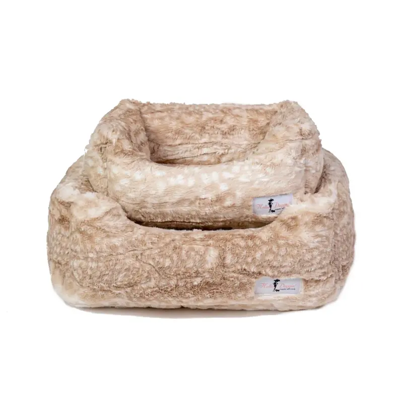Hello Doggie Cashmere Dog Bed - Gold Fawn