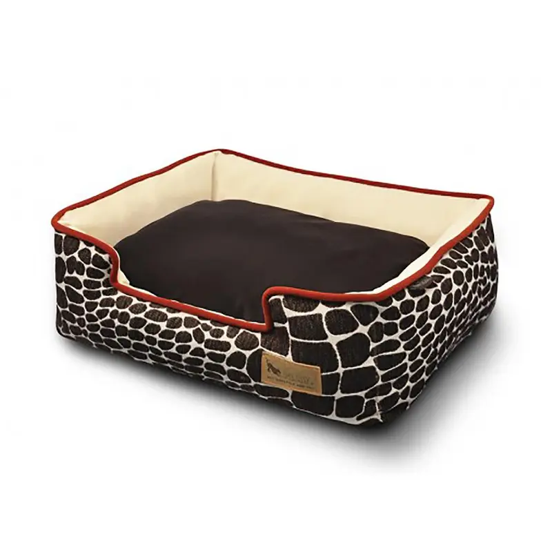 P.L.A.Y. Kalahari Lounge Dog Bed - Brown Giraffe