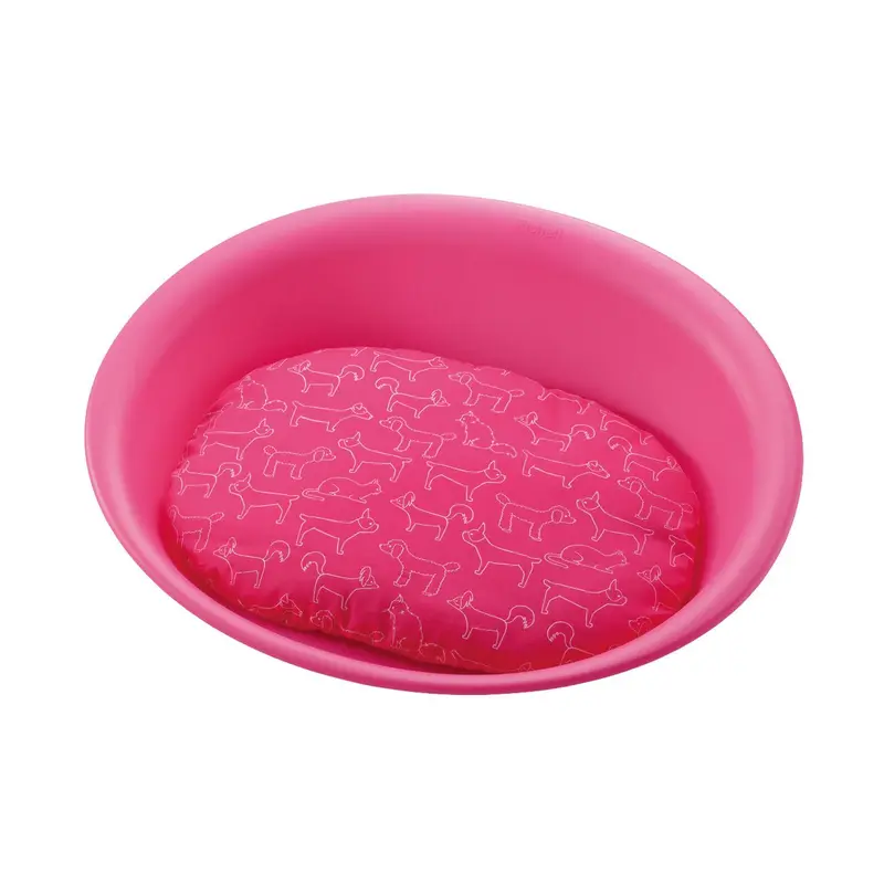 Richell Oval Pet Bed - Pink
