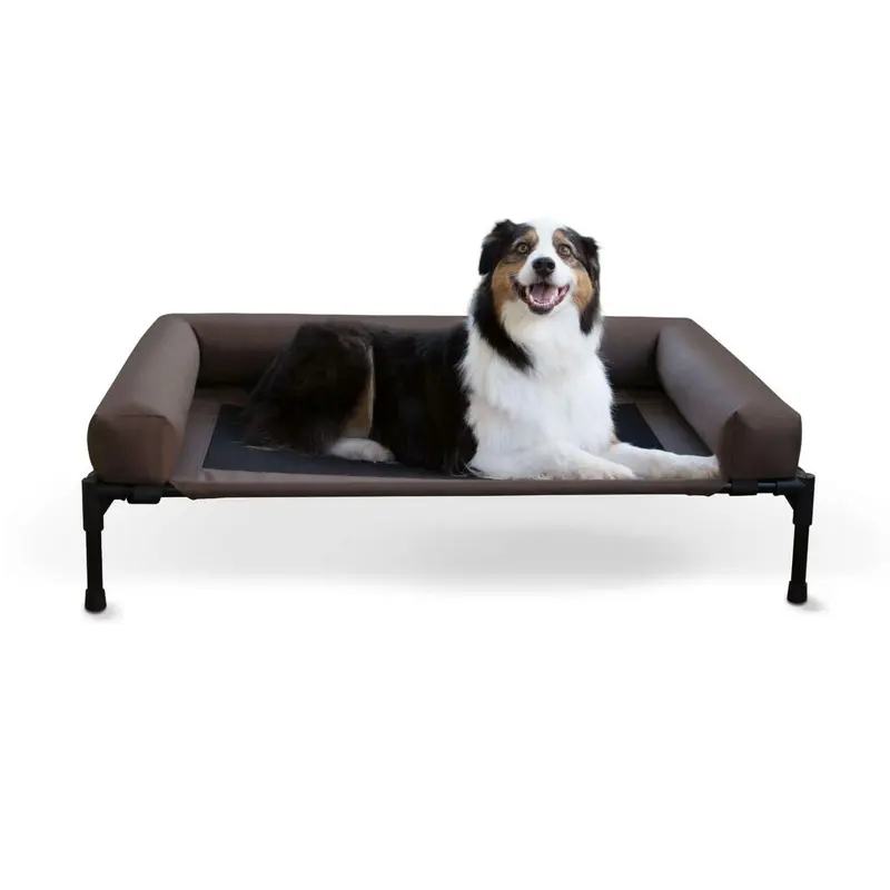K&H Pet Products Original Bolster Pet Cot - Chocolate