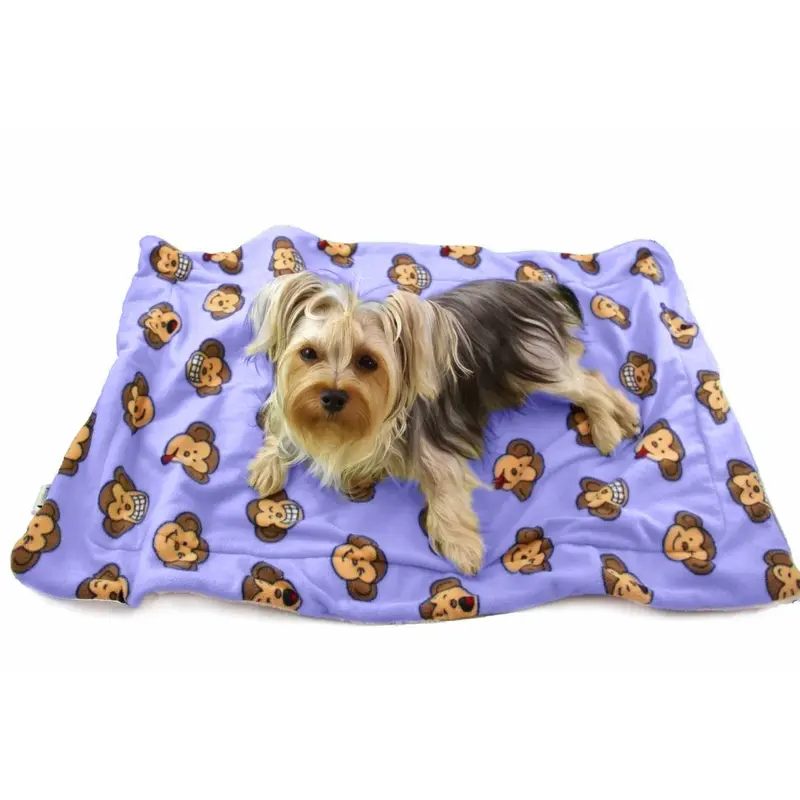Klippo Silly Monkey Ultra-Plush Dog Blanket - Lavender