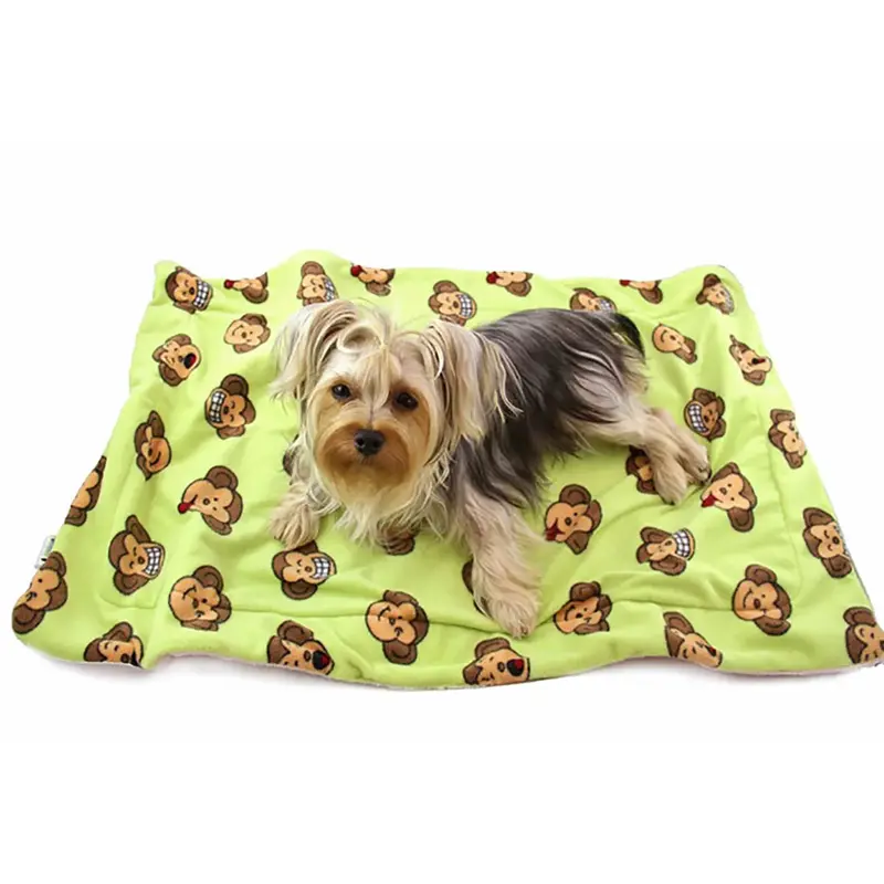 Klippo Silly Monkey Ultra-Plush Dog Blanket - Lime