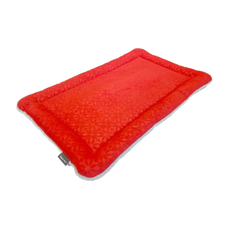West Paw Holiday Big Sky Nap Pet Bed - Crimson