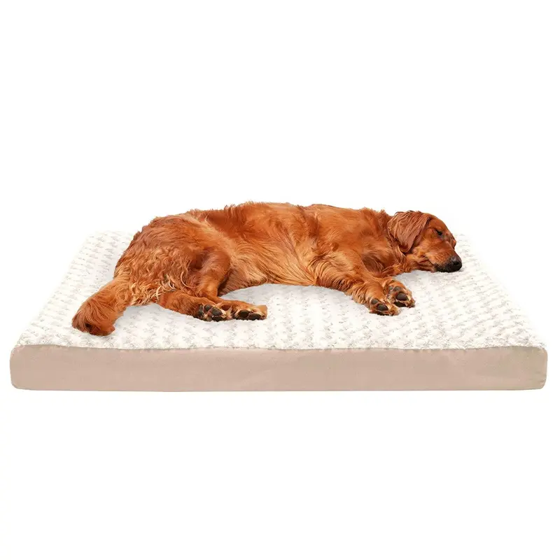 FurHaven Ultra Plush Deluxe Memory Foam Pet Bed - Cream