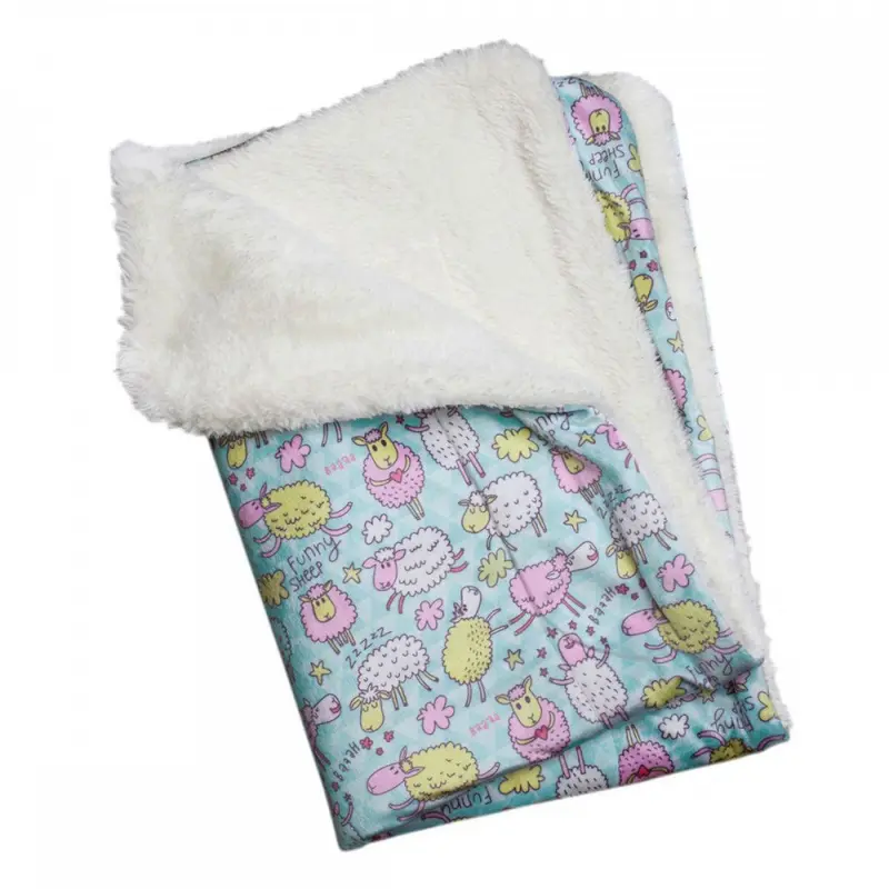 Klippo Funny Sheep Ultra-Soft Minky Plush Dog Blanket