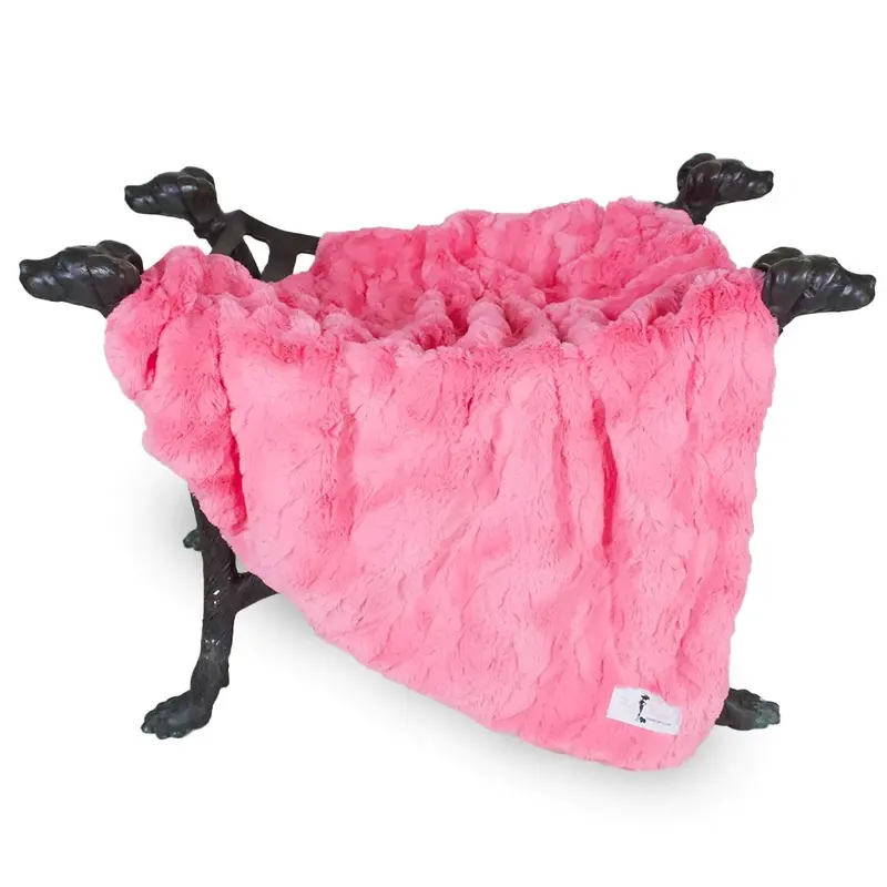 Hello Doggie Bella Dog Blanket - Fuchsia